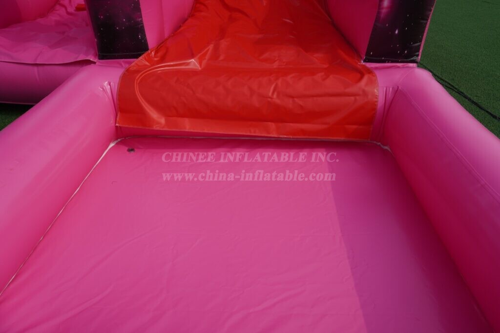 T8-8466E KPop Demon Hunters Theme Inflatable Water Slide