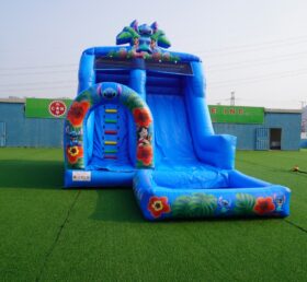 T8-8466B1 Lilo & Stitch Theme Inflatable Water Slide