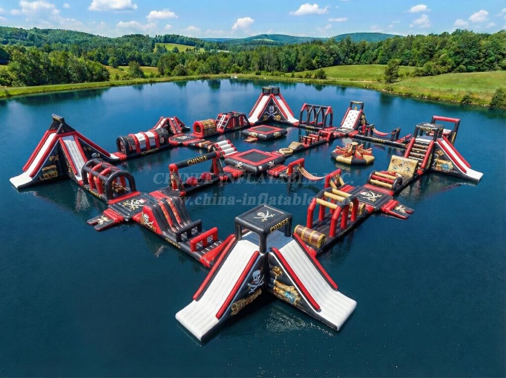 S736 Pirates Theme Inflatable Water Park