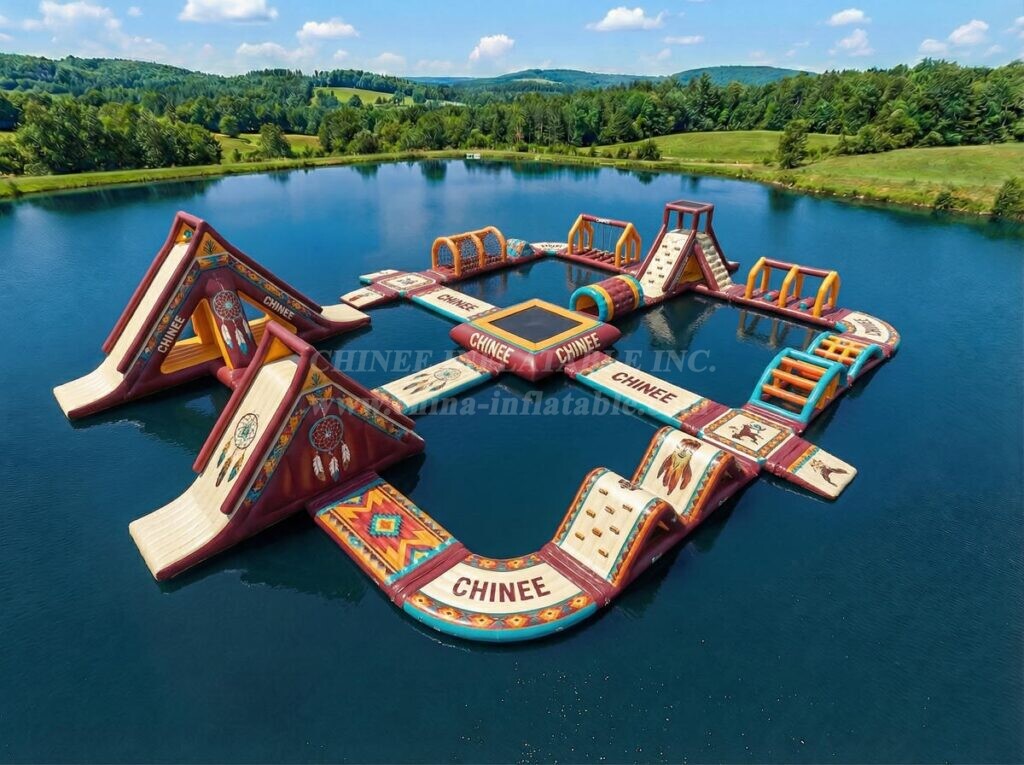 S757 American Indian Theme Inflatable Water Park