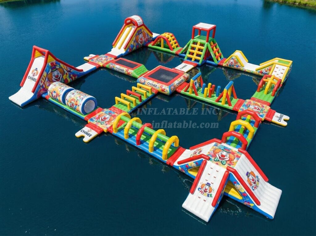 S768 Clown Theme Inflatable Water Park