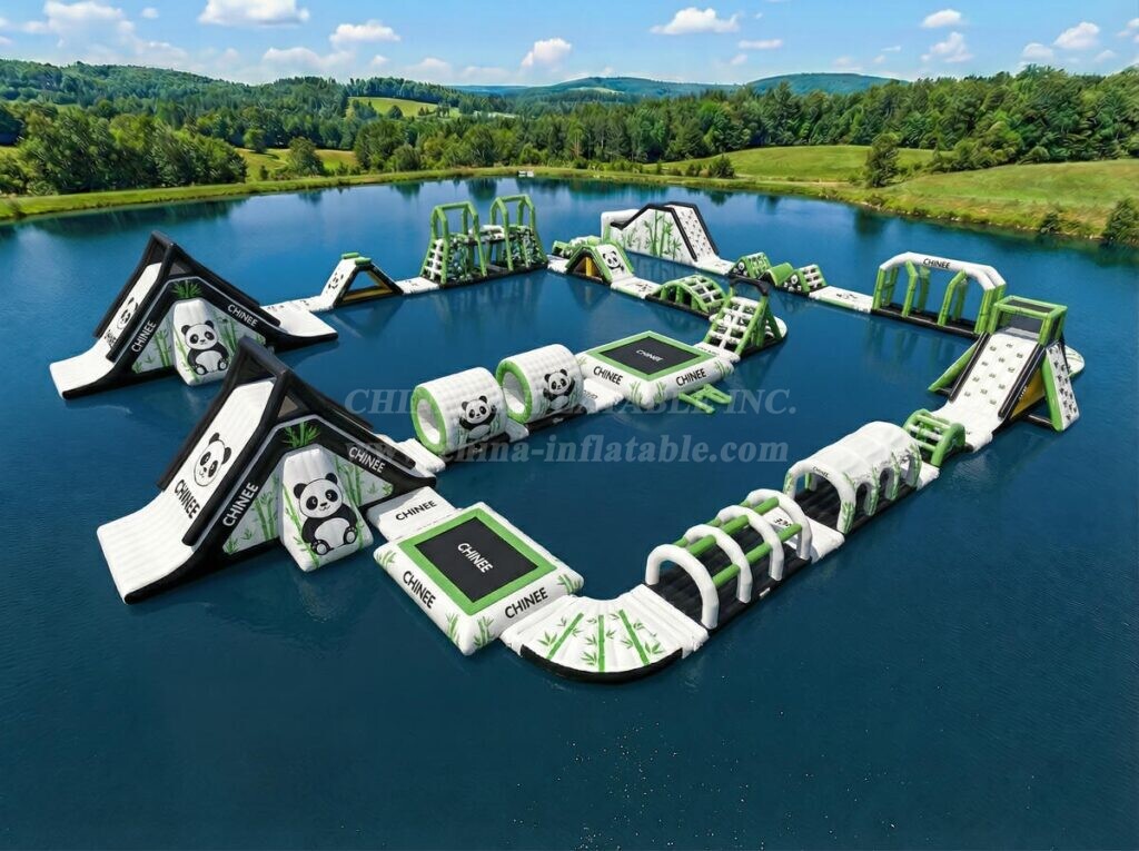 S809 Panda Theme Inflatable Water Park