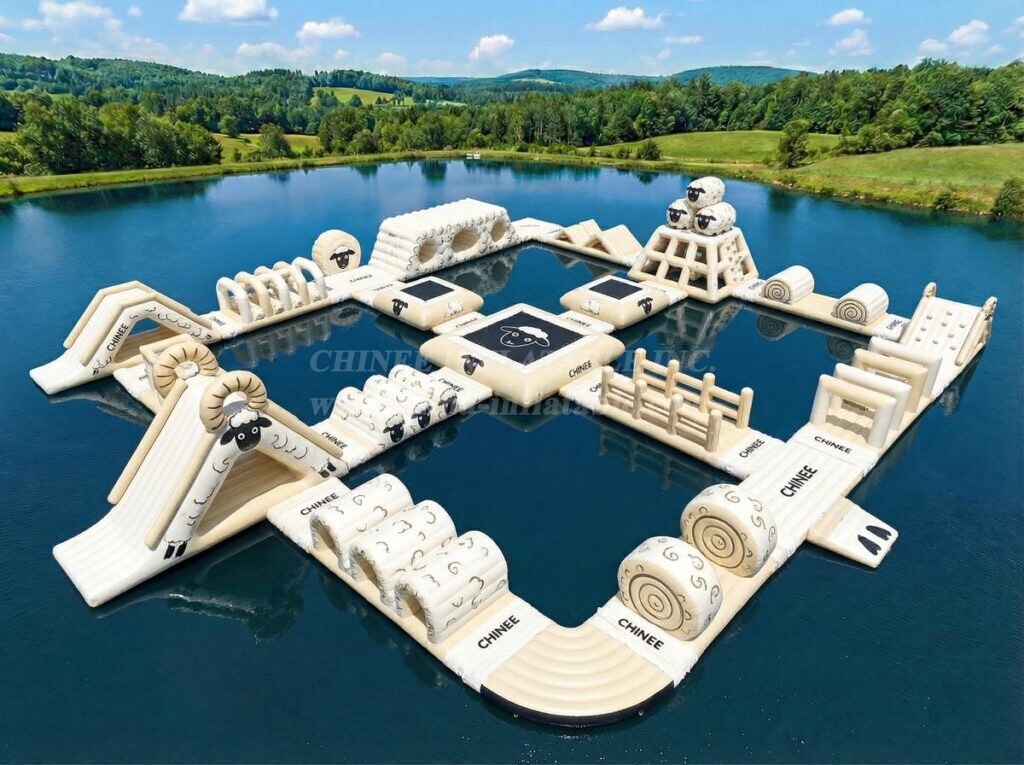 S823 Sheep Theme Inflatable Water Park