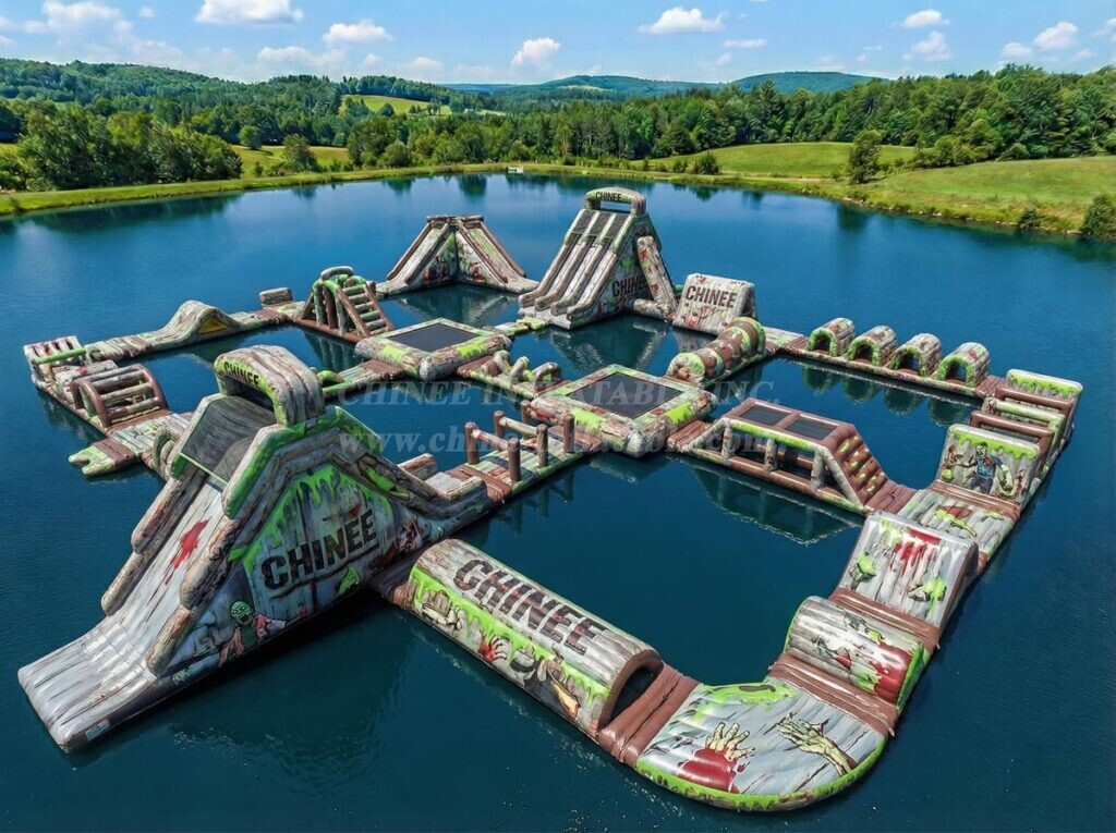 S839 Zombie Theme Inflatable Water Park