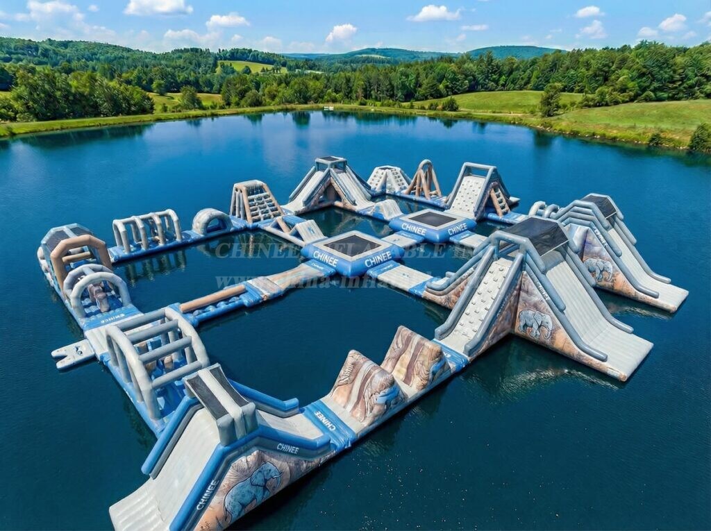 S854 Elephant Theme Inflatable Water Park