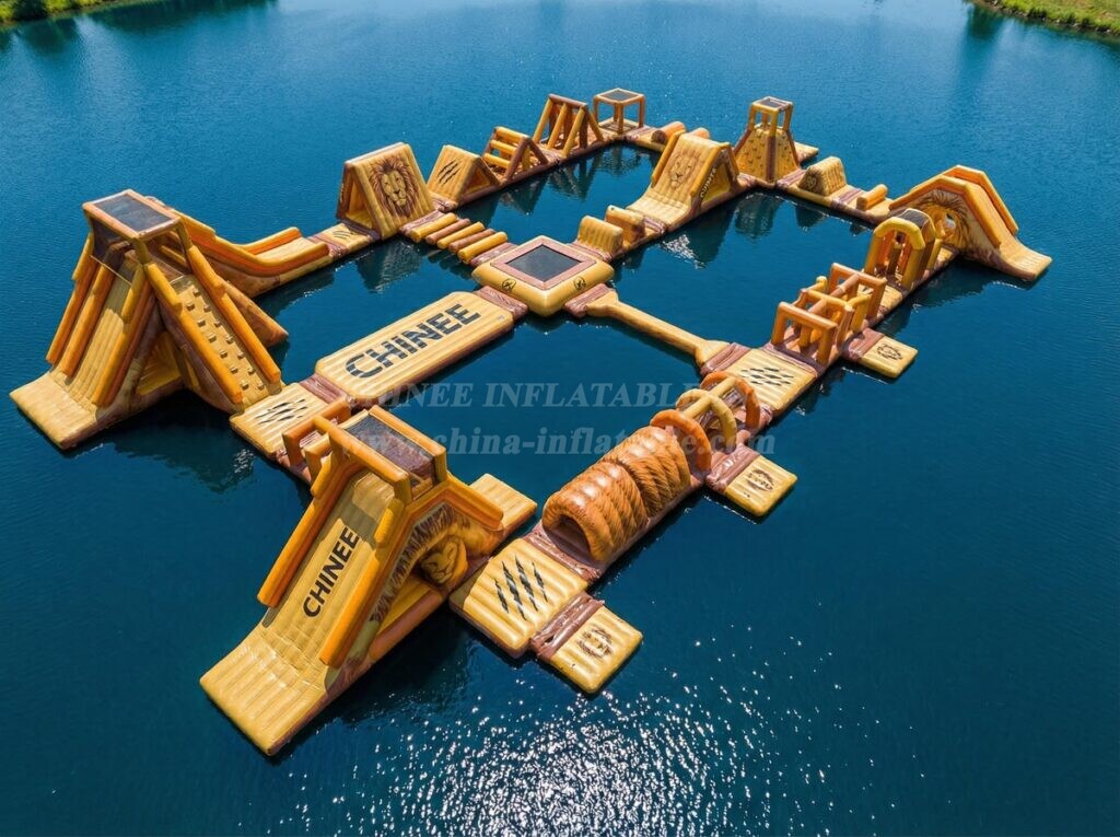 S859 Lion Theme Inflatable Water Park