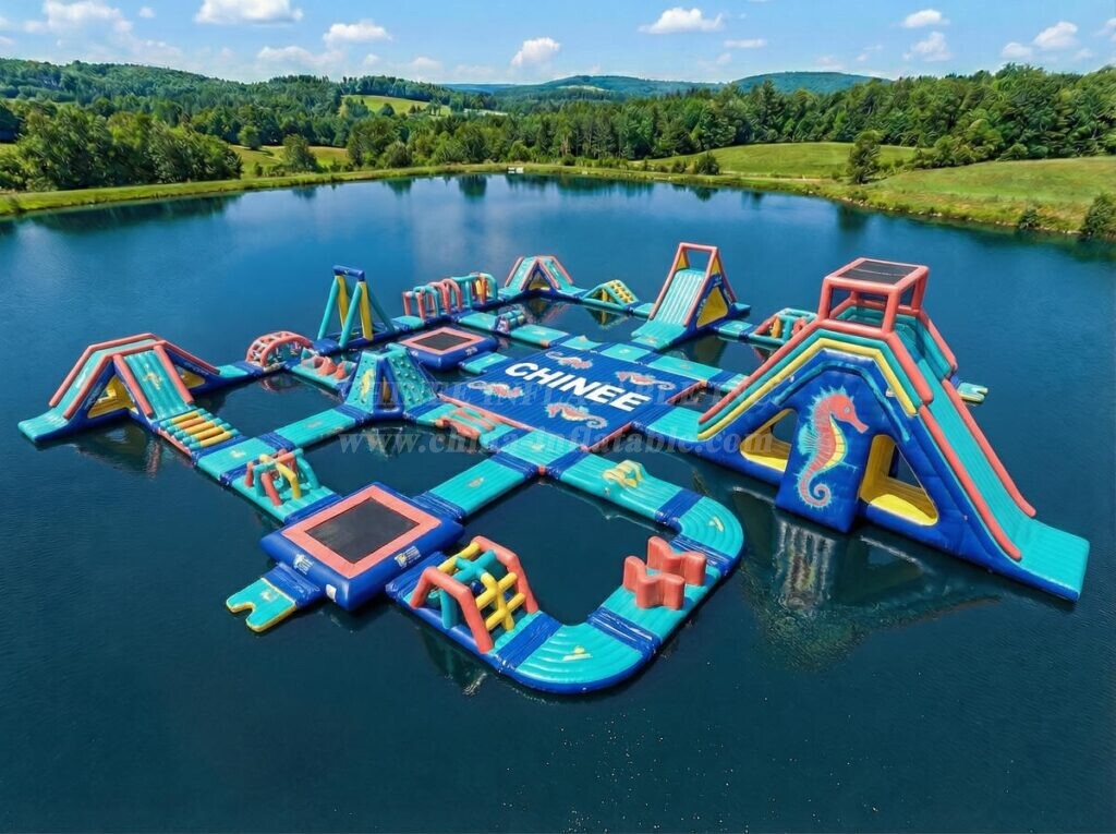 S869 Seahorse Theme Inflatable Water Park