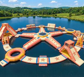 S873 Starfish Theme Inflatable Water Park
