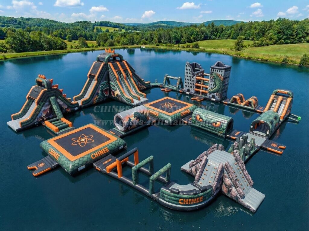 S898 Godzilla Theme Inflatable Water Park