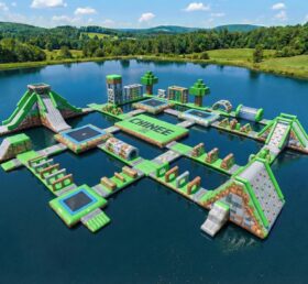 S908 Minecraft Theme Inflatable Water Park