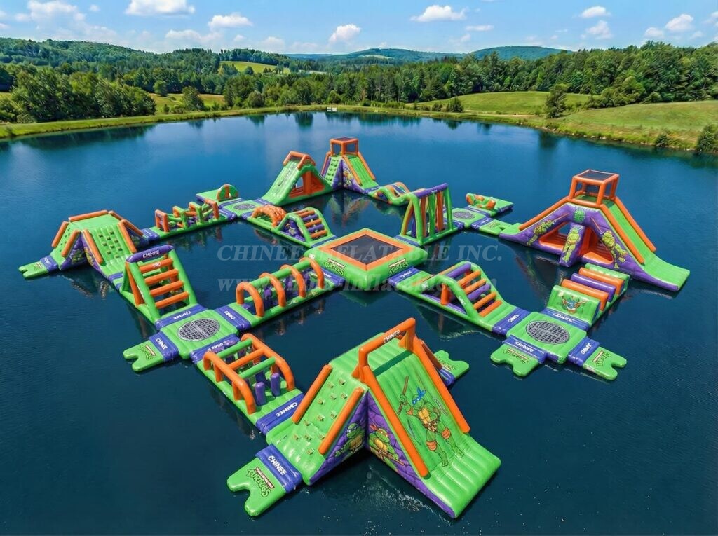 S913 Ninja Turtles Theme Inflatable Water Park