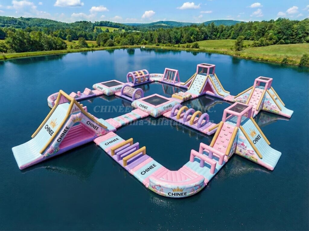 S923 Princess Parties Theme Inflatable Water Park