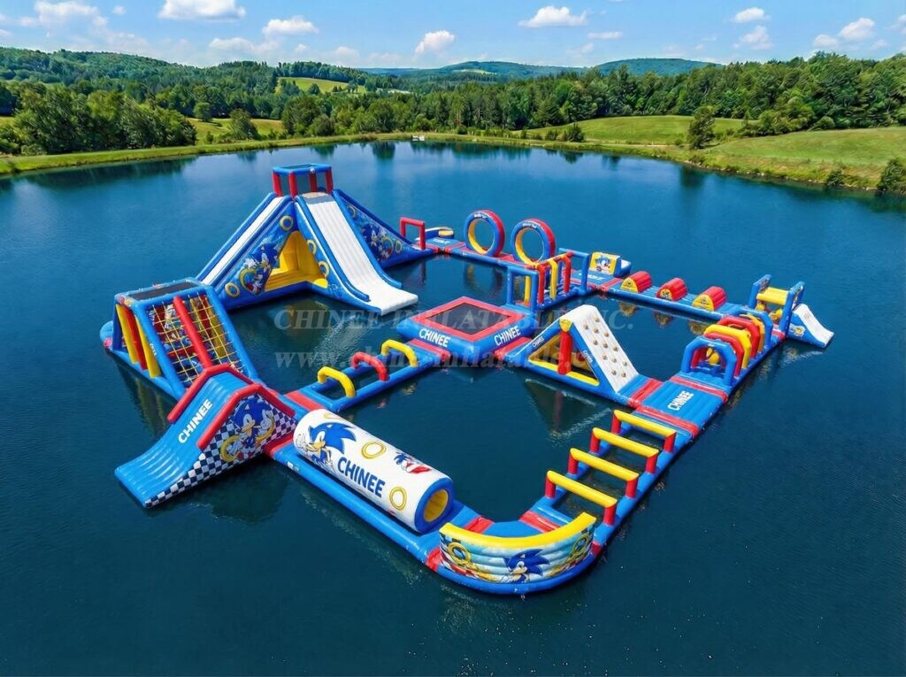 S931 Sonic Theme Inflatable Water Park