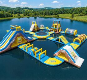 S932 Spongebob Theme Inflatable Water Park