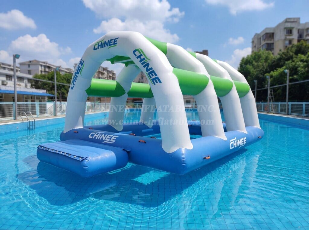 T10-604 Inflatable Water Pool Obstcale Course – Jungle Bar