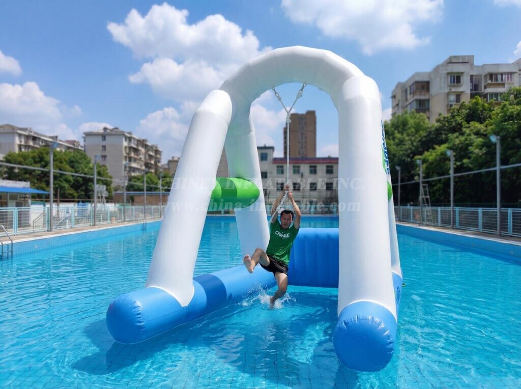 T10-622 Funny Inflatable Water Park Toys For Adults – Rope Swing
