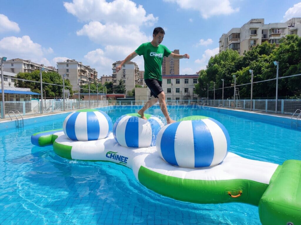 T10-624 Inflatable Aqua Park Games – 3 Caps