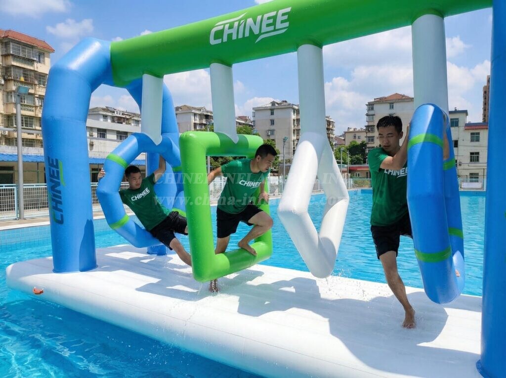 T10-639 Ultimate Inflatable Water Challenge Course – Geo Obstacles