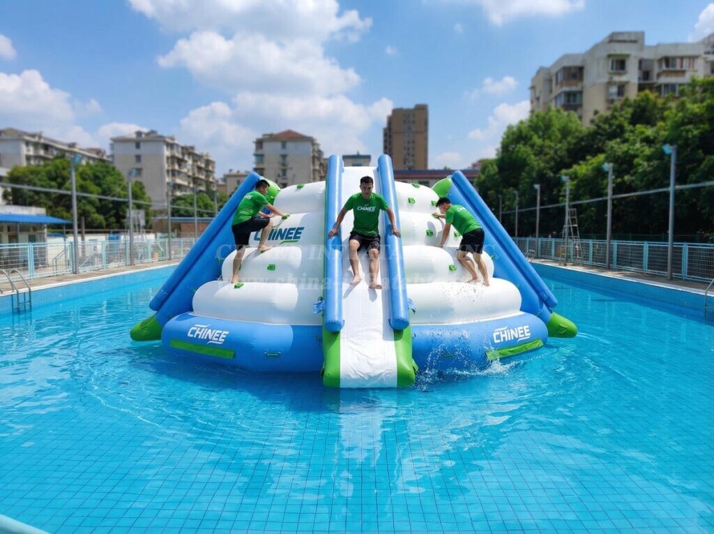 T10-626 Inflatable Floating Water Slide – Multiple Slides