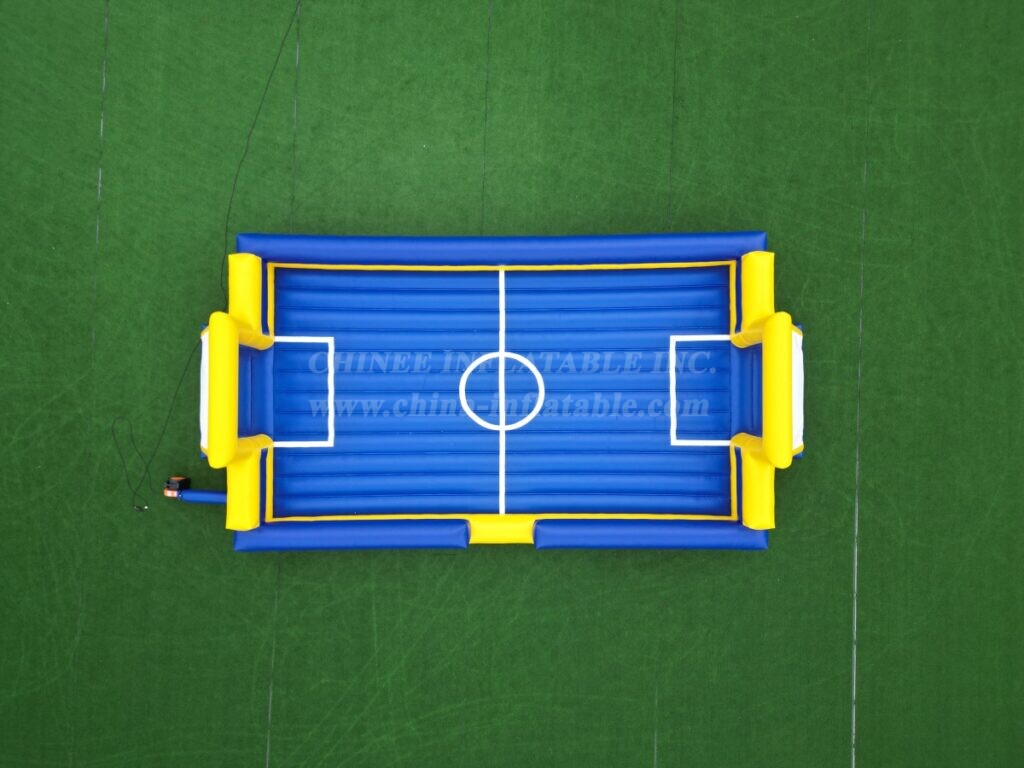 T11-4902 Yellow and Blue Color Scheme Inflatable Soccer Field
