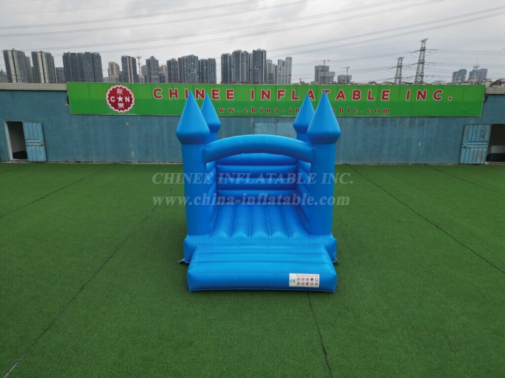 T2-8210 Pure Blue Wedding Inflatable Castle