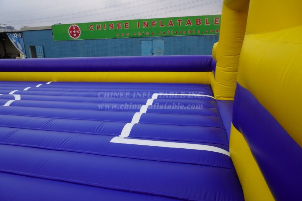 T11-4902 Yellow and Blue Color Scheme Inflatable Soccer Field