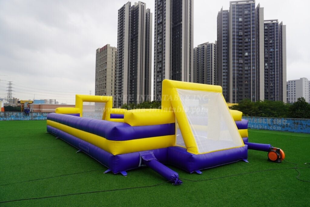 T11-4902 Yellow and Blue Color Scheme Inflatable Soccer Field