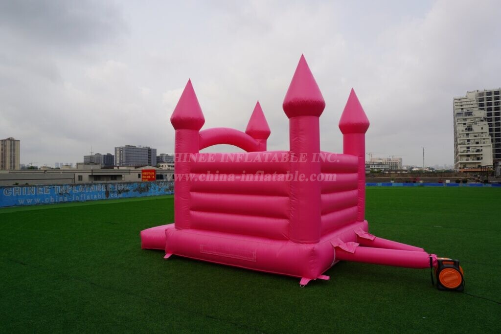 T2-8210B Pink Wedding Inflatable Castle