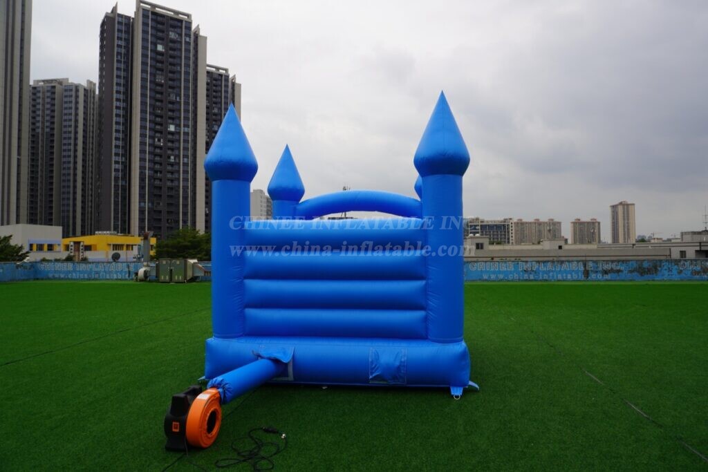 T2-8210 Pure Blue Wedding Inflatable Castle